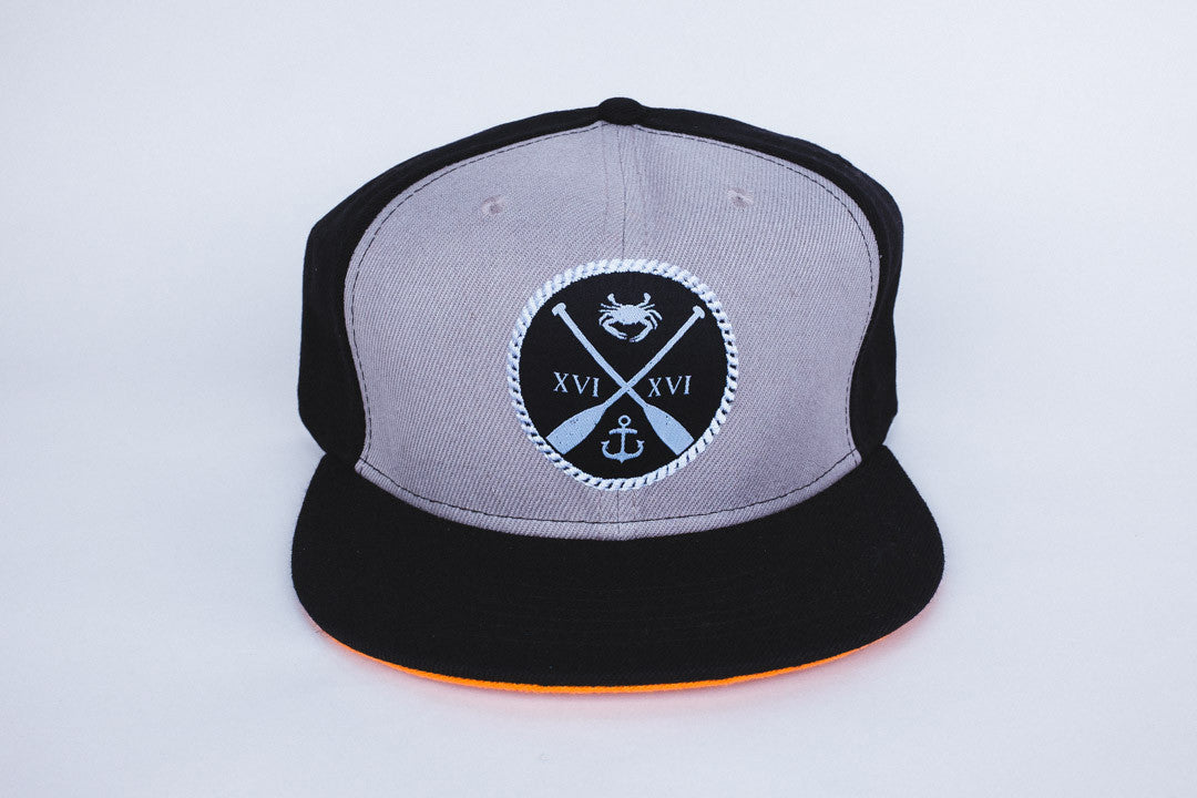 Charm City Crew Strapback - Black & Grey