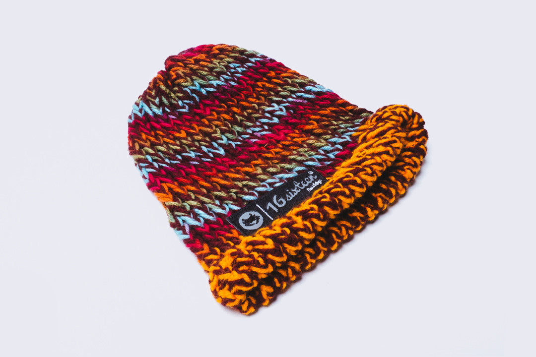 Knitted Beanie - Multi-colored