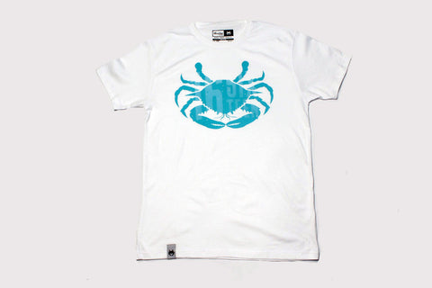Crab Logo - White